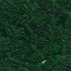 Miyuki 4mm Squares 250 Grams Transparent Green (146)
