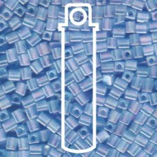 4mm Squares Trnsprnt Frstd Rnbw Lt Bl-apx 20gm (148FR)