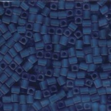 Miyuki 4mm Squares 250 Grams Transparent Frosted Cobalt (149F)