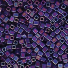 Miyuki 4mm Square 250 Gram Bag Matte Tr Cobalt Ab (151FR)