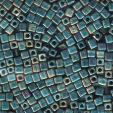 Miyuki 4mm Squares 250 Gram Matte Patina Ab