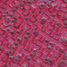 Miyuki 4mm Squares 250 Grams Color-lined Hot Pink (208)