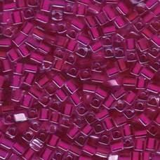 Miyuki 4mm Squares 250 Grams Color-lined Fuchsia (209)
