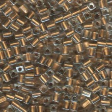 Miyuki 4mm Squares 250 Grams Color Lined Metallic Gold (234)