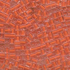Miyuki 4mm Squares 250 Grams Color-lined Orange (236)