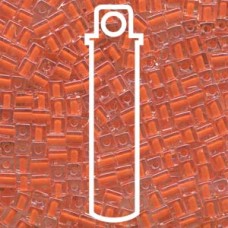 4mm Squares Color-lined Orange-apx 20gm (236)