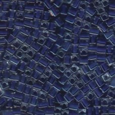 Miyuki 4mm Squares 250 Grams Royal Blue Lined Crystal (239) Miyuki 4mm Squares 250 Grams Royal Blue Lined Crystal (239)