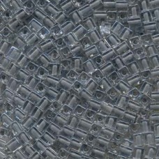 Miyuki 4mm Squares 250 Grams Color-lined Grey (240) Miyuki 4mm Squares 250 Grams Color-lined Grey (240)