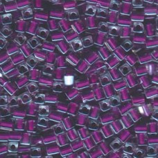 Miyuki 4mm Squares 250 Grams Color-lined Purple (243) Miyuki 4mm Squares 250 Grams Color-lined Purple (243)