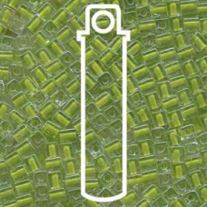 4mm Squares Color-lined Chartreuse-apx 20gm (245) 4mm Squares Color-lined Chartreuse-apx 20gm (245)