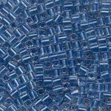 Miyuki 4mm Squares 250 Grams Color-lined Metallic Lght Blue (2606)