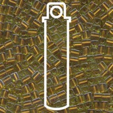 4mm Squares Color-lined Green/yellow-apx 20gm (2631)