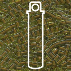 4mm Squares Color-lined Green/brown-apx 20gm (2633)