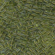 Miyuki 4mm Squares 250 Grams Color-lined Metallic Green (2635)