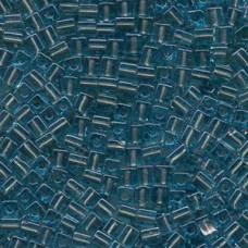 Miyuki 4mm Squares 250 Grams Color-lined Blue/platinum (2639)