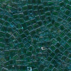 Miyuki 4mm Squares 250 Grams Color-lined Blue/green (2643)