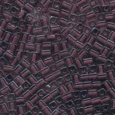 Miyuki 4mm Squares 250 Grams Color-lined Purple/purple (2647)