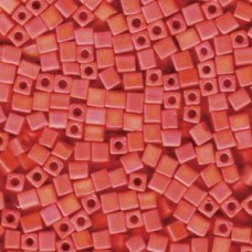 Miyuki 4mm Square 250 Gram Bag Matte Op Orange Ab (406FR)