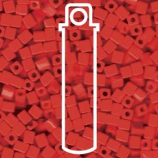 4mm Squares Opaque Red-apx 20gm (407)