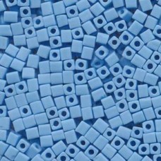 Miyuki 4mm Squares 250 Grams Opaque Frosted Lt Blue (413F)