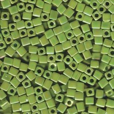 Miyuki 4mm Square 250 Gram Bag Op Chartreuse Ab (416R)