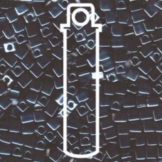 4mm Squares Metallic Gunmetal-apx 20gm (451)