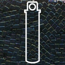4mm Squares Metallic Dk Blue Iris -apx 20gm (452)