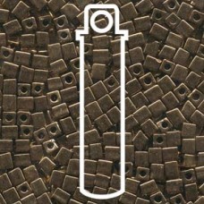 4mm Squares Metallic Bronze-apx 20gm (457)