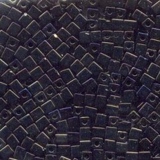 Miyuki 4mm Squares 250 Grams Metallic Gunmetal Iris (458)