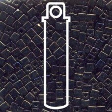 4mm Squares Metallic Gunmetal Iris -apx 20gm (458)