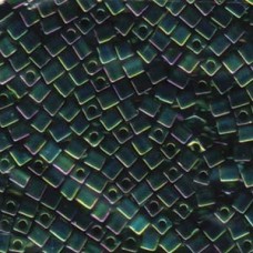 Miyuki 4mm Square 250 Grams Metallic Teal Iris (465)