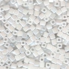 Miyuki 4mm Squares 250 Grams White (translucent) (511)