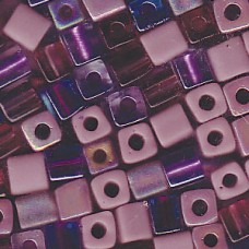 Miyuki 4mm Cube Mix Lilacs-250 Gm (MIX01) Miyuki 4mm Cube Mix Lilacs-250 Gm (MIX01)