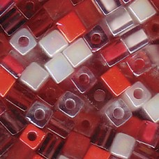 Miyuki 4mm Cube Mix Strawberryfields-250 Gm (MIX05) Miyuki 4mm Cube Mix Strawberryfields-250 Gm (MIX05)