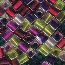 Miyuki 4mm Cube Mix Lavender Garden-250 Gm (MIX21)