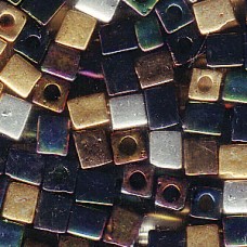 Miyuki 4mm Cube Mix Heavy Metals-250 Gm (MIX23)