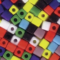 Miyuki 4mm Cube Mix Opaque Matte Rnbw-250 Gm (MIX41) Miyuki 4mm Cube Mix Opaque Matte Rnbw-250 Gm (MIX41)