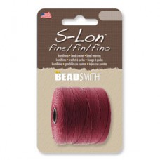 S-lon Fine Tex 135 118yd Dk Red-1/cd