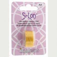 S-lon Bead Cord Tex 35 Golden Yellow-1/cd