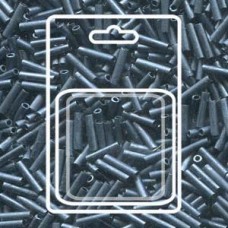 Slender Bugle 1.3x6mm Matte Blue Grey -apx 13gm/card (2001)