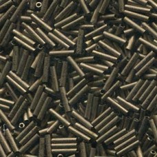 Slender Bugle 1.3x6mm Matte Mtlc Dk Bronze-100 Gram Bag (2006)
