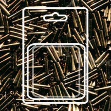 Slender Bugle 1.3x6mm Bronze Metallic -apx 13gm/card (457)