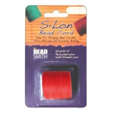 S-lon Bead Cord Tex 210 1/cd Brt Coral