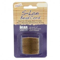S-lon Bead Cord Milk Chocolate 77yd-1/cd