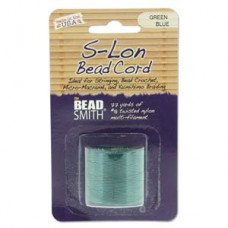 S-lon Bead Cord Green Blue 77yd-1/cd