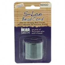 S-lon Bead Cord Indigo 77yd-1/cd
