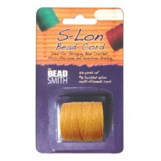 S-lon Bead Cord Tex 210 1/cd Lt Gold