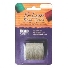 S-lon Bead Cord Tex 210 1/cd Lt Grey