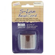 S-lon Bead Cord Mahogany 77yd-1/cd