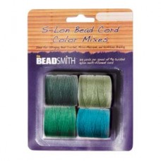S-lon Bead Cord Ever Green Mix 4spl/cd